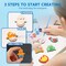 12 Wooden Magnet Creativity Arts & Crafts Painting Kit for Kids(Multicolor)